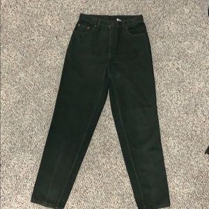 Olive green Levi’s jeans